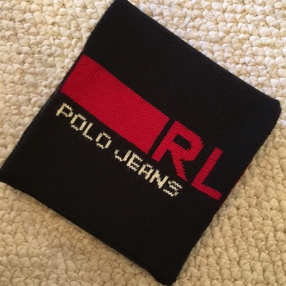 Ralph Lauren Black Wool Scarf - Picture 3 of 4